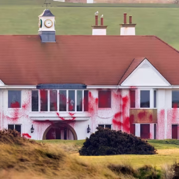 Alleged vandalism on Trump golf course linked to terrorism, Scottish prosecutors say